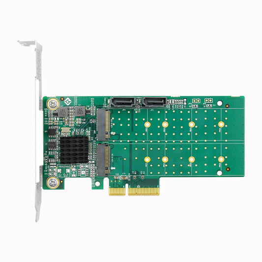 Dual 6Gb/s PCIe x4 to M.2 SATA3 RAID Controller Card-HBA 9230-2M2S
