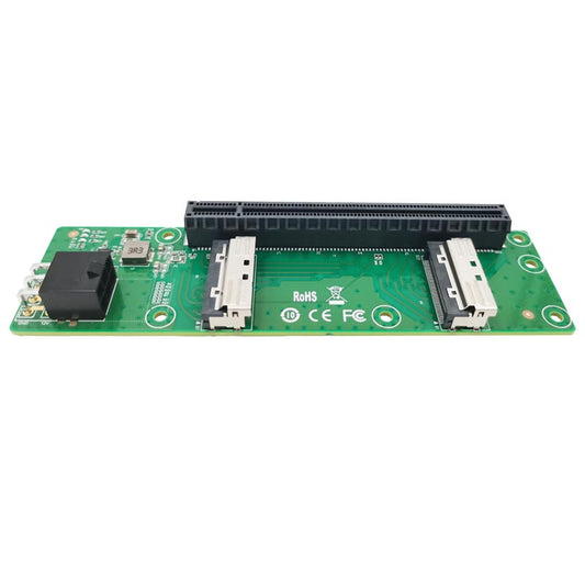 2-Port-MCIO-auf-PCIe-5.0-x16-Steckplatzadapter