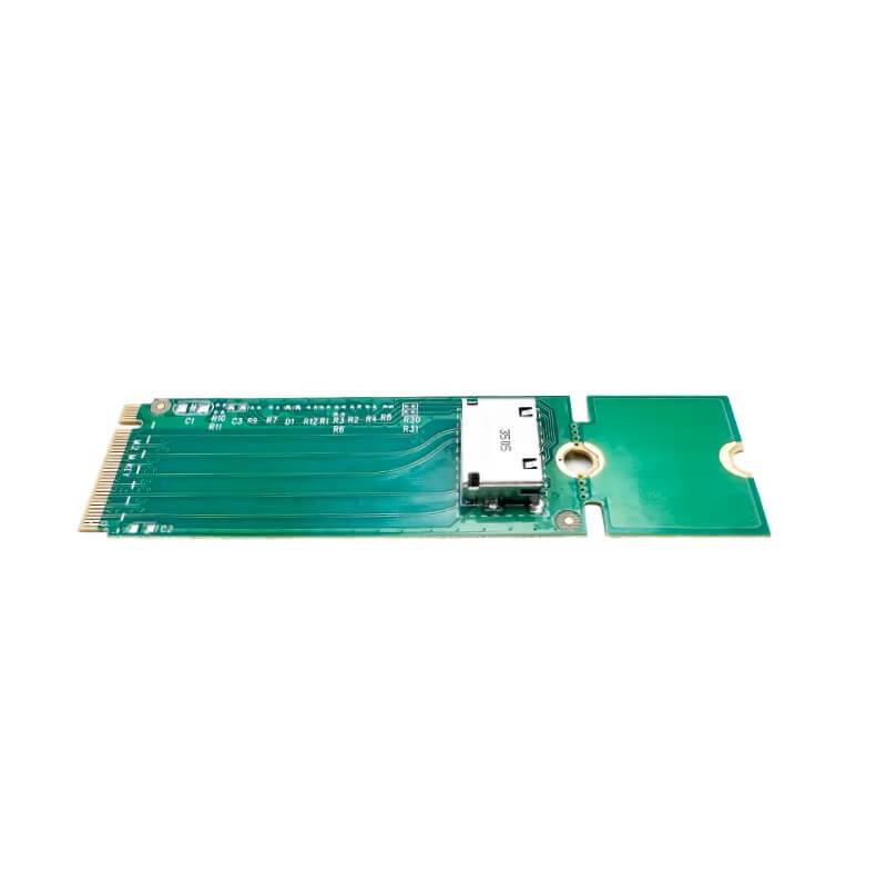 PCIe 4.0 x4 M.2 M Key to Oculink 1*SFF-8611 NVMe Adapter Card-XIC 24OL