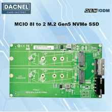 Load image into Gallery viewer, MCIO 8I to 2 M.2 Gen5 NVMe SSD Adapter-XIC 0582