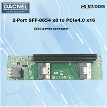 Load image into Gallery viewer, 2-Port SlimSAS x8 to PCIe 4.0 x16 Slot Riser- XIC 5416PE