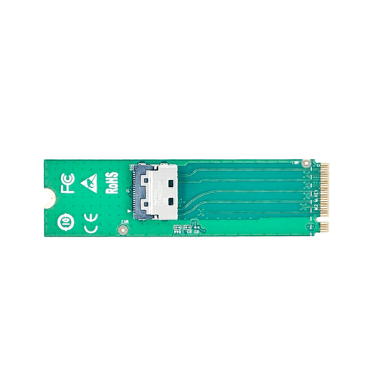 PCIe 5.0 x4 M.2 M Key to MCIO 4i 1*NVMe SSD Adapter Card-XIC 2440