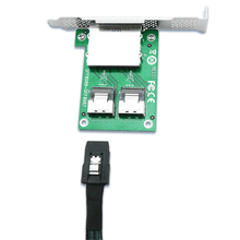 Load image into Gallery viewer, Dual Mini SAS SFF-8088 to SFF-8087 Mini SAS Adapter-XIC 7722