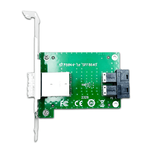Mini-SAS-Adapter SFF-8643 auf SFF-8644 Dual-Port-Mini-SAS-Adapter