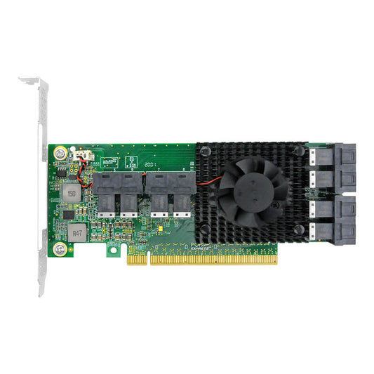 8 Port PCIe 3.0 x16 to Internal SFF-8643 NVMe Switch Card-STC PE3163-8I