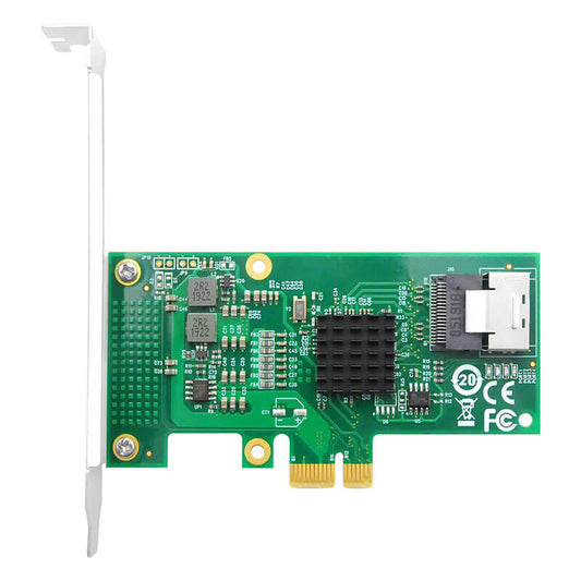 4 Port 6Gb/s PCIe x1 to SATA 3 RAID Card HBA 9230-4I X1
