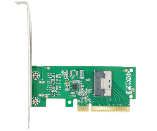 PCI Express 4.0 x8 to SlimSAS SFF-8654 8i Adapter-XIC PE485