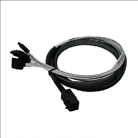 Internal HD Mini SAS SFF-8643 to 4SATA Cable-60/80CM