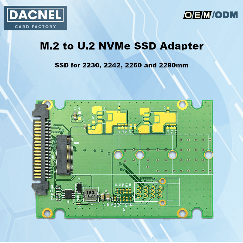 U.2 to M.2 NVMe Adapter Card - XIC U2M2L