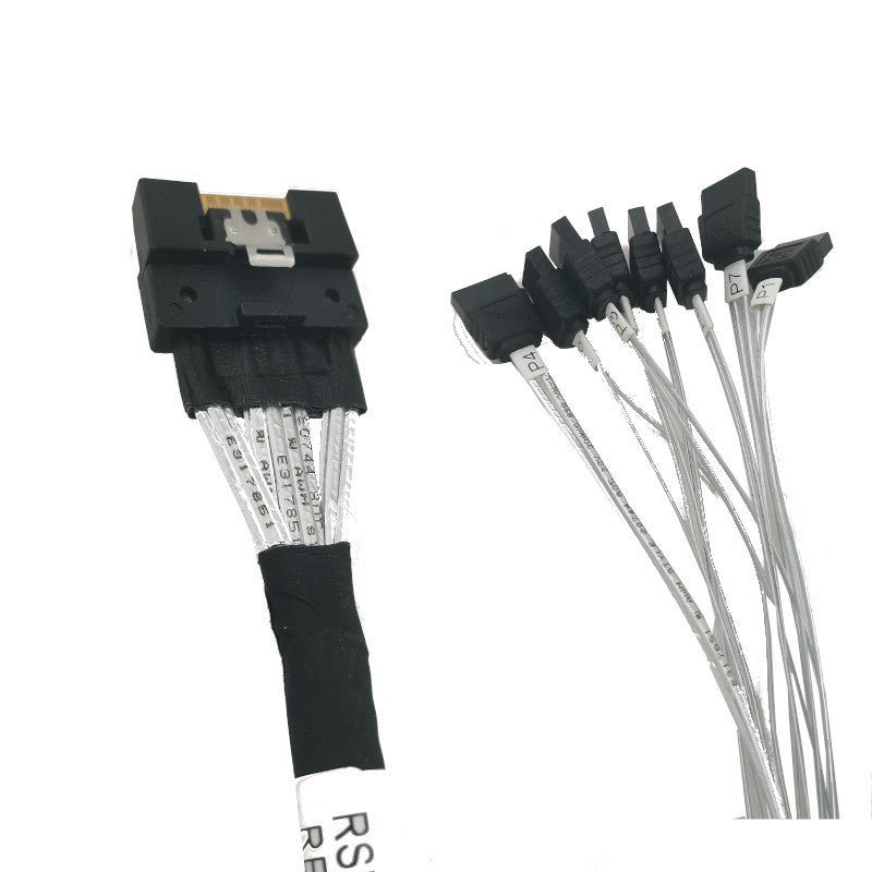 SlimSAS 4i (SFF-8654) auf 8-Port SATA-Adapterkarte zur Speichererweiterung
