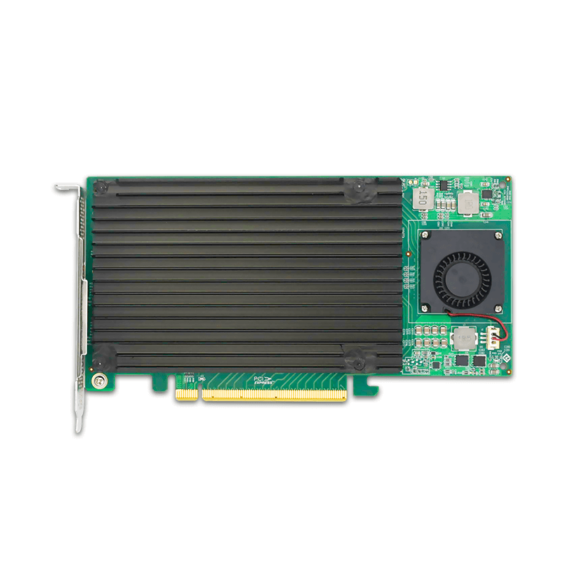 Quad PCIe 3.0 x16 auf M.2 NVMe SSD Adapter-PLX8747