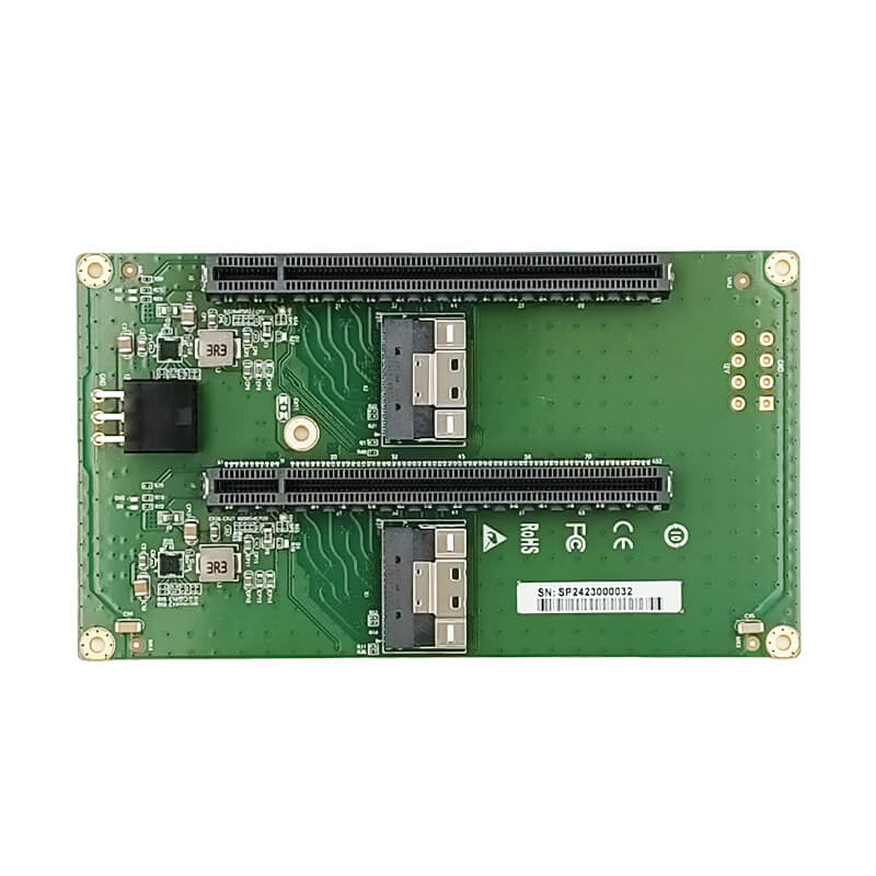 2 Port SFF-8654 to 2 PCIe 4.0 x16 Slot Adapter - XIC 548PE2