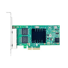 Load image into Gallery viewer, PCIe X4 4-Port Gigabit Network Interface Card (NIC) RJ45 1Gb/s Intel I350AM4
