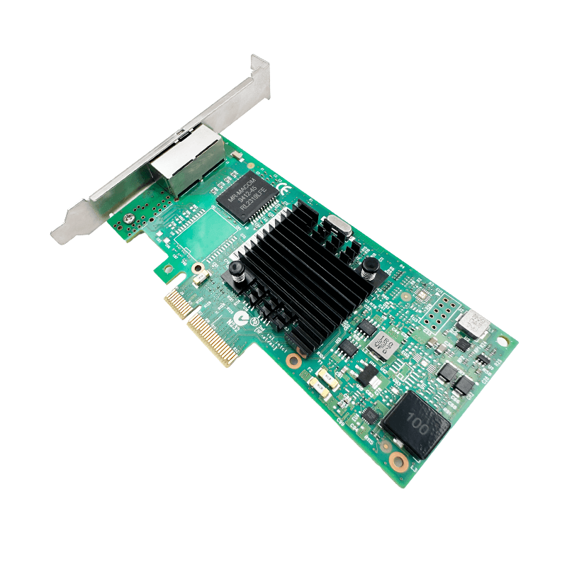 PCIe x4 to 2-Ports Gigabit RJ45 NIC Intel I350AM2 1Gb/s
