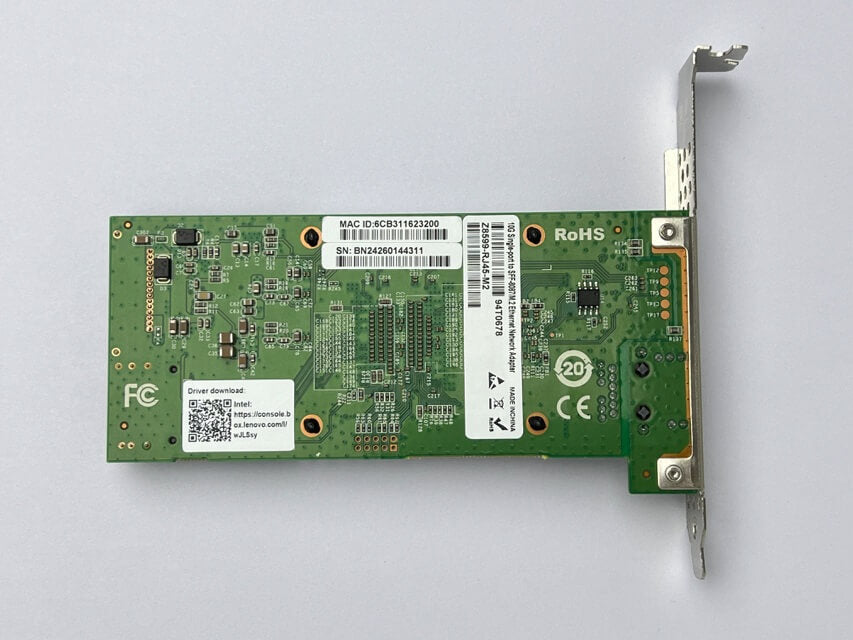 M.2 M key to 10G Copper Network Card Set Intel 82599