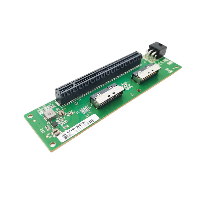 MCIO 8i to PCIe Gen5 x16 Riser Card for Server and Enterprise Systems-XIC 0516PEV4