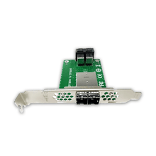 Load image into Gallery viewer, Mini SAS Adapter SFF-8643 to SFF-8644 Dual Port Mini SAS Adapter-XIC 4622
