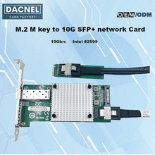 Load image into Gallery viewer, M.2 M key to 10G SFP+ Network Card Set Intel 82599 10Gb/s
