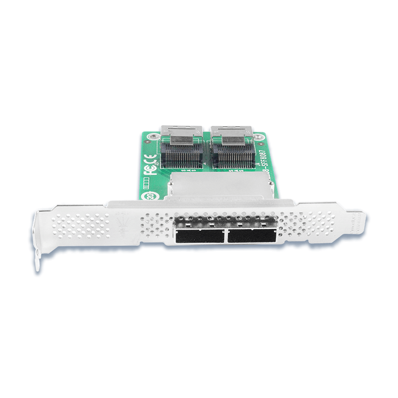 Dual Mini SAS SFF-8088 to SFF-8087 Mini SAS Adapter-XIC 7722