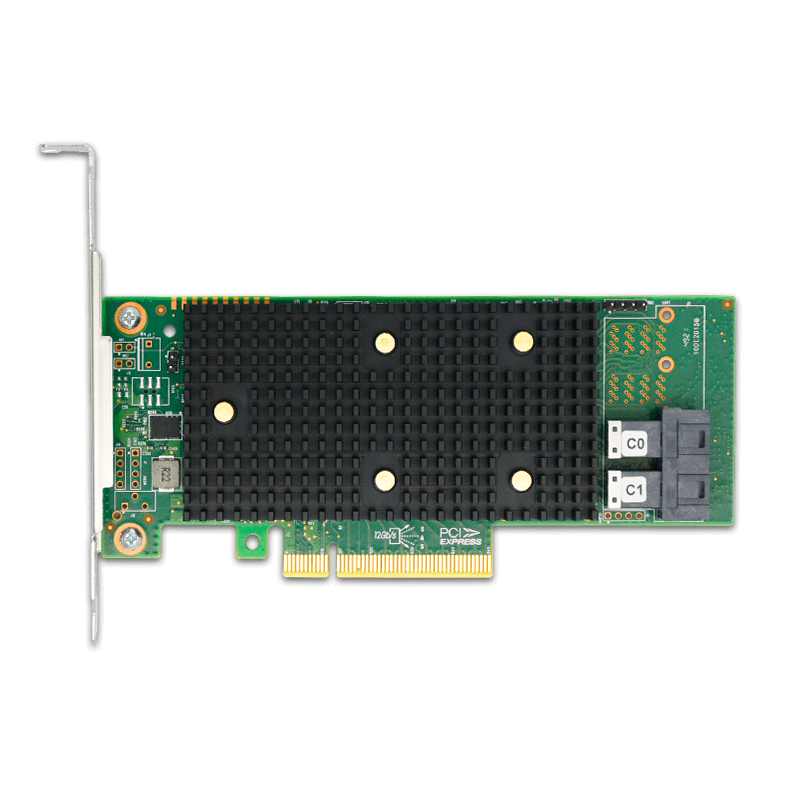 PCIe 3.1 x8 to 8 Port SAS/SATA/NVMe HBA Expansion Card - HBA SAS3408-8I