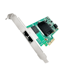 Load image into Gallery viewer, PCIe x4 to 2-Ports Gigabit RJ45 NIC Intel I350AM2 10Gb/s
