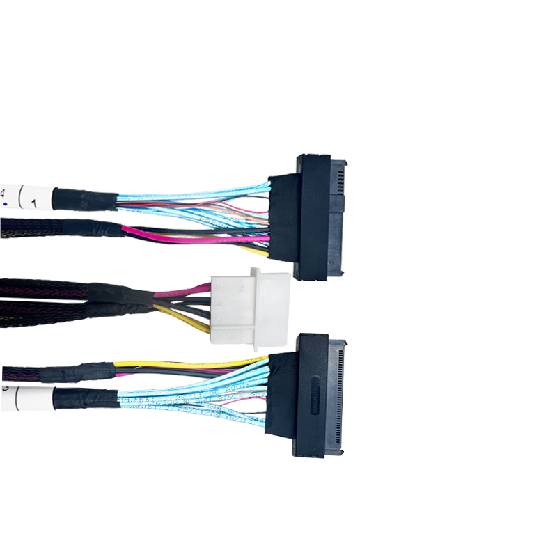 PCIe 5.0 MCIO 8i auf 2-Port U.2 SFF-8639 Kabel 70CM
