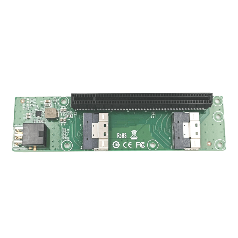 2-Port SlimSAS x8 to PCIe 4.0 x16 Slot Riser- XIC 5416PE