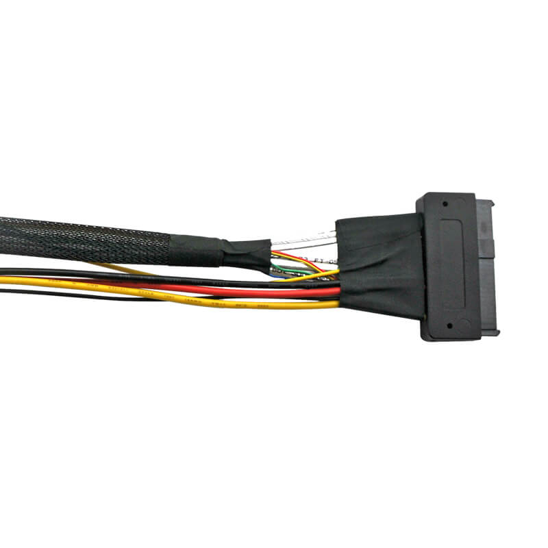 HD Mini-SAS (SFF-8643) auf U.2 (SFF-8639) Kabel 80 cm
