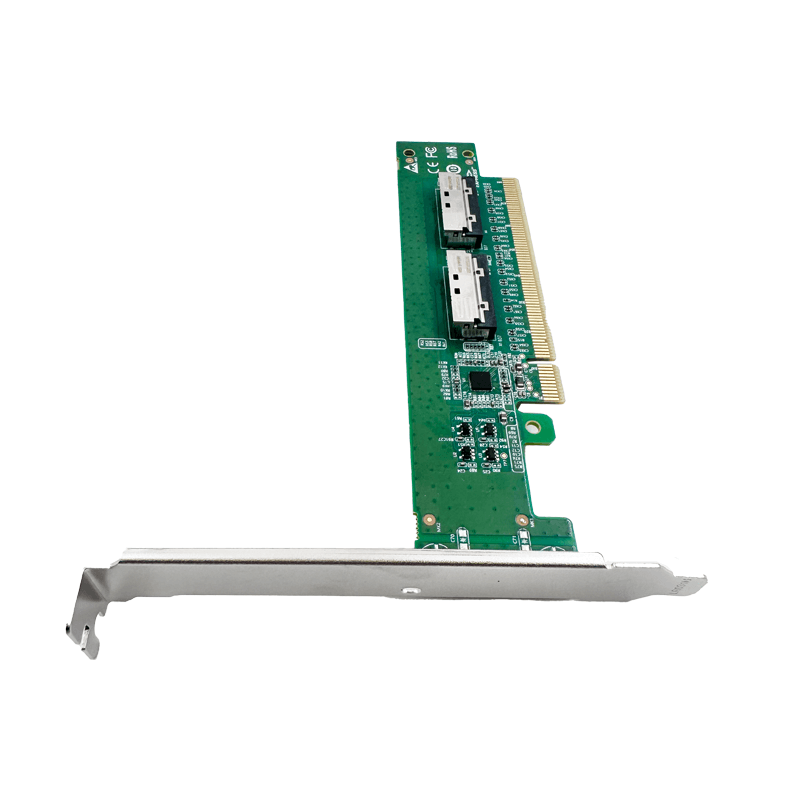 PCIe 5.0 x16 to 2-Port MCIO 8i Slim Adapter- XIC PE5160-4IL