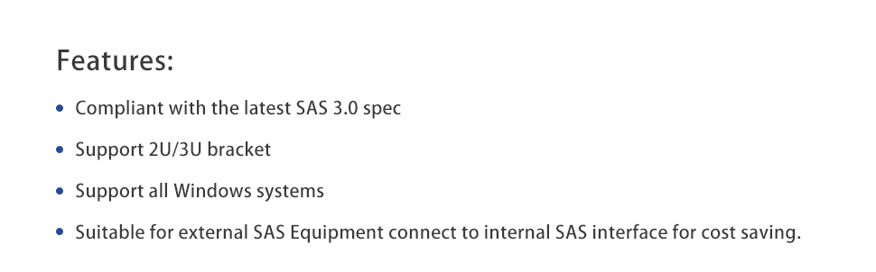 Mini SAS Adapter SFF-8643 to SFF-8644 Dual Port Mini SAS Adapter-XIC 4622