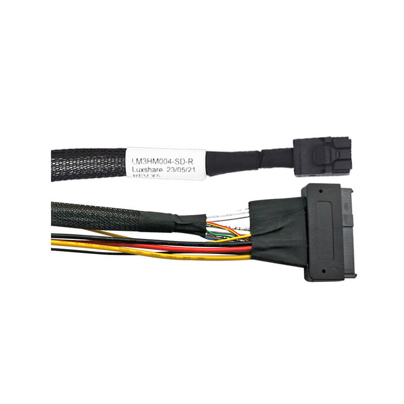 HD Mini-SAS (SFF-8643) auf U.2 (SFF-8639) Kabel 80 cm