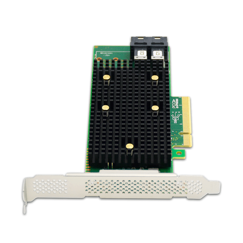 PCIe 3.1 x8 to 8 Port SAS/SATA/NVMe HBA Expansion Card - HBA SAS3408-8I