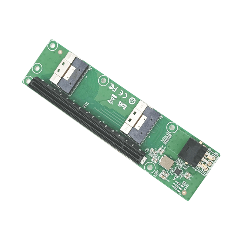 2-Port SlimSAS x8 to PCIe 4.0 x16 Slot Riser- XIC 5416PE