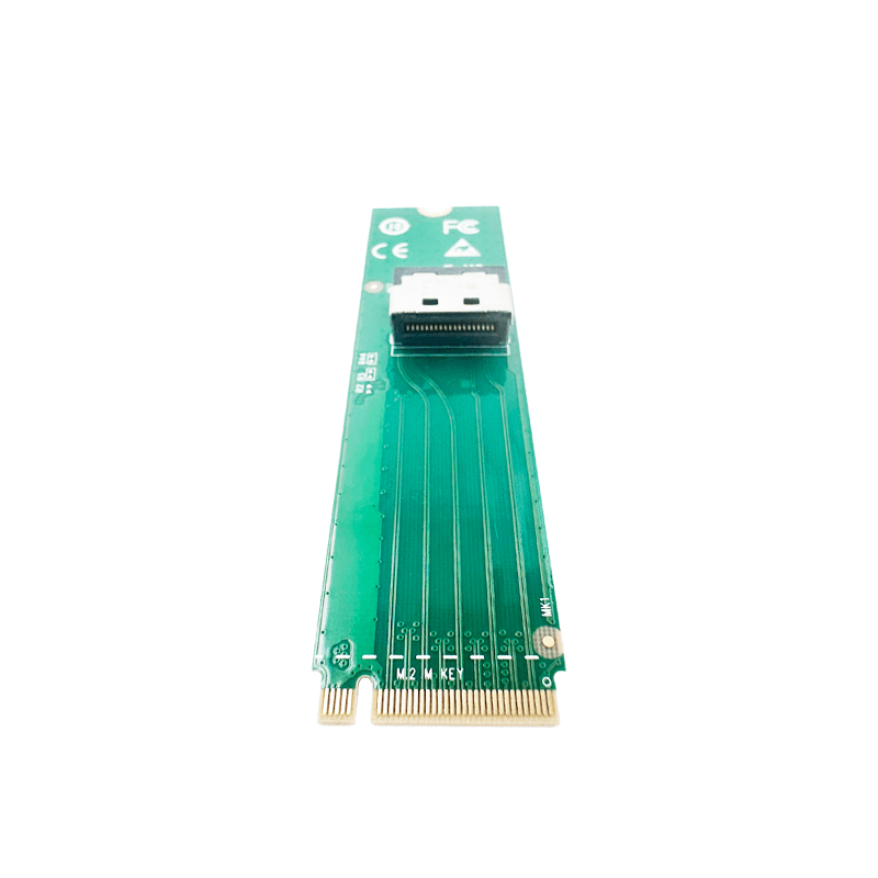 PCIe 5.0 x4 M.2 M Key zu MCIO 4i 1*NVMe SSD-Adapterkarte