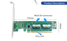 Load image into Gallery viewer, PCIe 5.0 x16 to 2-Port MCIO 8i Slim Adapter- XIC PE5160-4IL
