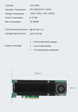 Load image into Gallery viewer, PCIe3.0 x8 to 2-Port M.2 NVMe Raid Adapter Marvell 88NR2241 Controller- 2241-2IR
