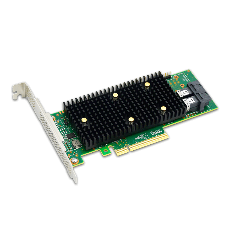 PCIe 3.1 x8 to 8 Port SAS/SATA/NVMe HBA Expansion Card - HBA SAS3408-8I