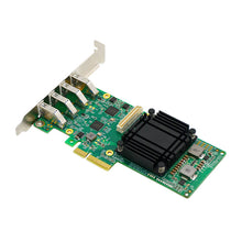 Cargar imagen en el visor de la galería, PCIe 3.0 x4 to 4-Port USB3.1 Type-A ASMedia 3142 10Gb/s-USB3144A-L
