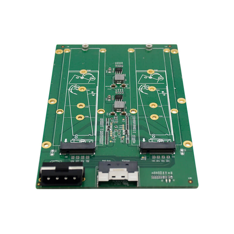 SFF-8654 to 2 Port M.2 NVMe Adapter Card - XIC 5482