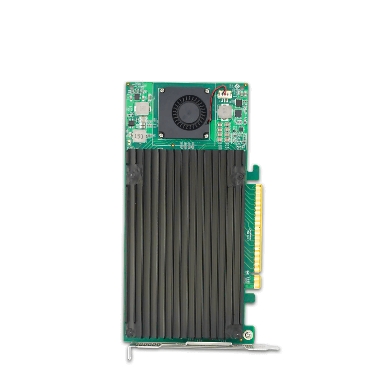 Quad PCIe 3.0 x16 auf M.2 NVMe SSD Adapter-PLX8747