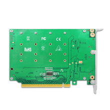 Load image into Gallery viewer, Quad PCIe 4.0 x16 to M.2 NVMe Adapter Card
