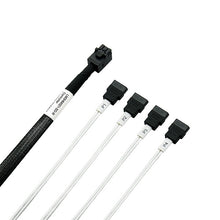 Load image into Gallery viewer, Internal HD Mini SAS SFF-8643 to 4SATA Cable-60/80CM
