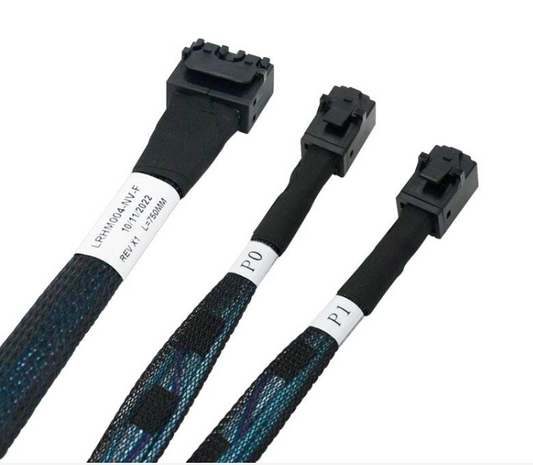 High Speed SAS SFF-8643 8i to 2x SFF-8643 4i Cable