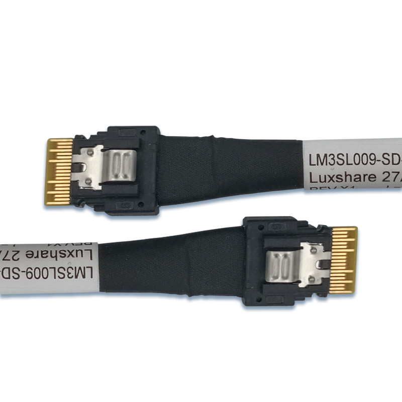 PCIe 4.0 SlimSAS SFF-8654 4I zu SlimSAS SFF-8654 4I Kabel 80CM