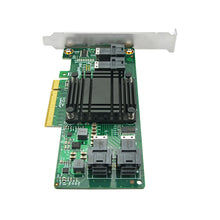 Lade das Bild in den Galerie-Viewer, 4 Port U.2 to PCI Express x8 SFF-8643 NVMe Switch  Adapter-PLX 8724
