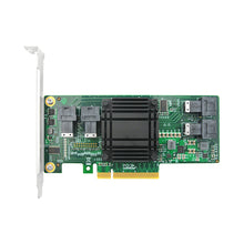 Lade das Bild in den Galerie-Viewer, 4 Port U.2 to PCI Express x8 SFF-8643 NVMe Switch  Adapter-PLX 8724
