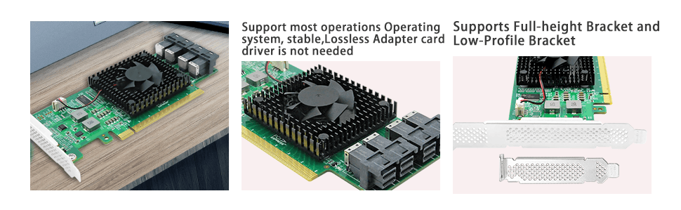 4 Port PCIe 3.0 x16 to NVMe Switch Adapter-STC 3163-4I