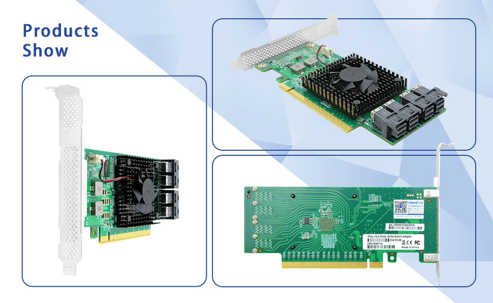 4 Port PCIe 3.0 x16 to NVMe Switch Adapter-STC 3163-4I