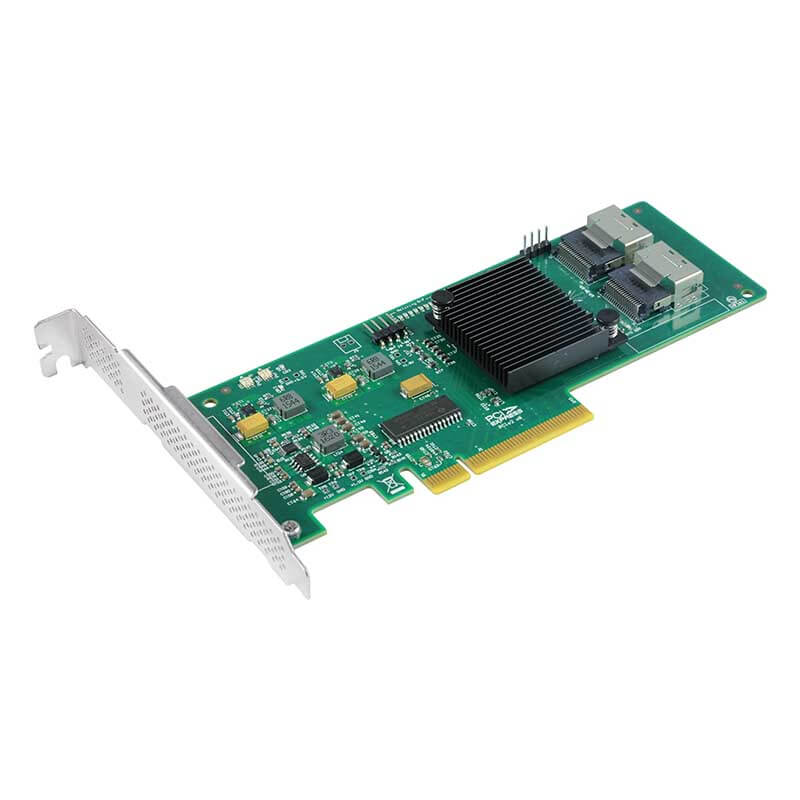 PCIe x8 to 8 Port SAS/SATA 6Gb/s Expansion Card- HBA SAS2008-8I,Compatible for LSI 9211-8I