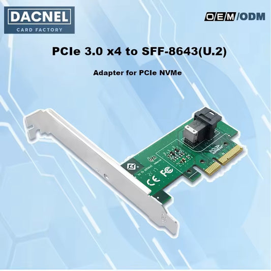 PCIe 3.0 x4 to U.2 NVMe Adapter Card - XIC PE343